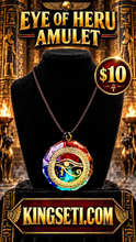 Load image into Gallery viewer, EYE OF HERU (7 SACRED GEMS) AMULET TALISMAN