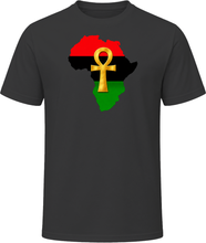 Load image into Gallery viewer, Pan-african Golden Ankh T Shirt