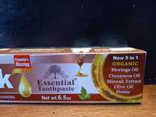 Load image into Gallery viewer, Essential Palace: Honey &amp; Moringa Miswak Toothpaste