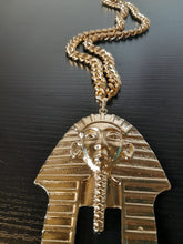 Load image into Gallery viewer, PHARAOH HEAD WITH CHUNKY CUBAN LINK CHAIN