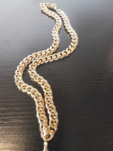 Load image into Gallery viewer, EYE OF RA MEDALLION &amp; MENS GOLD PLATED CUBAN LINK