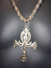 Load image into Gallery viewer, MEDU GOLD ANKH &amp; CHUNKY CUBAN LINK CHAIN