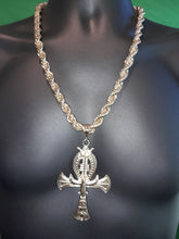 Load image into Gallery viewer, MEDU GOLD ANKH &amp; CHUNKY CUBAN LINK CHAIN