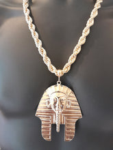 Load image into Gallery viewer, LARGE PHARAOH HEAD &amp; CHUNKY ROPE CHAIN