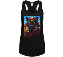 Load image into Gallery viewer, Sekhmet Divine Black Ladies T Shirt