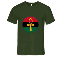 Load image into Gallery viewer, RBG MILITARY GREEN GOLD ANKH T SHIRT