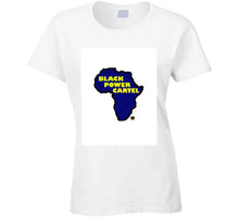 Load image into Gallery viewer, Black Power Cartel Blue Yellow T Shirt