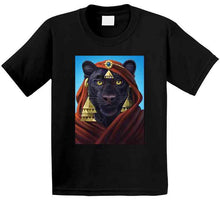 Load image into Gallery viewer, Sekhmet Divine Black Ladies T Shirt