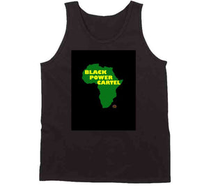 Black Power Cartel- Green &amp; Yellow T Shirt