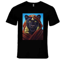 Load image into Gallery viewer, Sekhmet Divine Black Ladies T Shirt