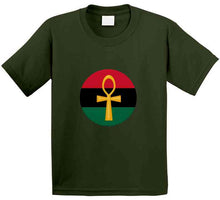 Load image into Gallery viewer, RBG MILITARY GREEN GOLD ANKH T SHIRT