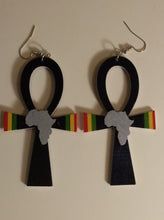 Load image into Gallery viewer, ANKH OF AFRAKA EARRINGS