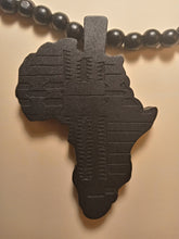 Load image into Gallery viewer, BLACK CONTINENT AFRICA MEDALLION NECKLACE