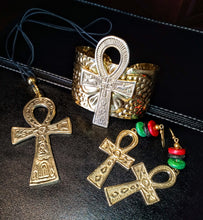 Load image into Gallery viewer, GOLD ANKH JEWELRY SET