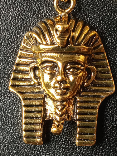 Egyptian Pharaoh Head Pendant Necklace