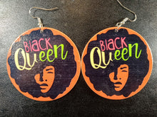 Load image into Gallery viewer, BLACK QUEEN EARRINGS