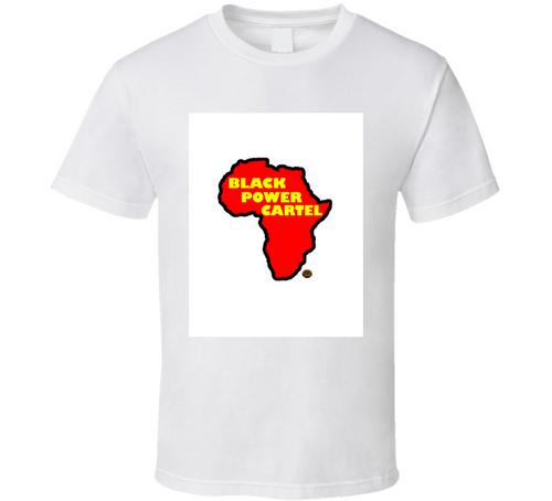 BLACK POWER CARTEL RED & YELLOW T-SHIRT
