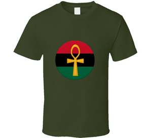 RBG MILITARY GREEN GOLD ANKH T SHIRT