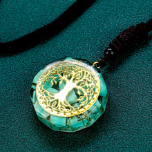 Load image into Gallery viewer, THE TREE OF LIFE SACRED TURQUOISE AMULET TALISMAN