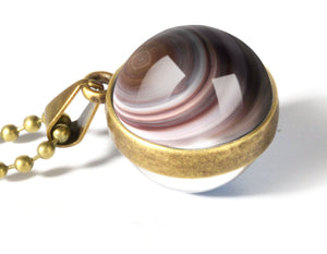 SATURN COSMIC ORB NECKLACE (GLASS)